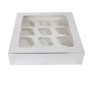Silver Luxury Cupcake Boxes