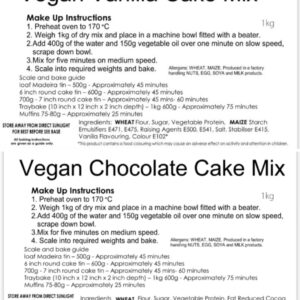 Tom Anderson Vegan Cake Mixes